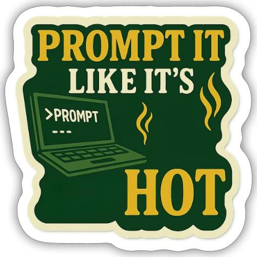 Prompt It Like It's Hot - Sticker