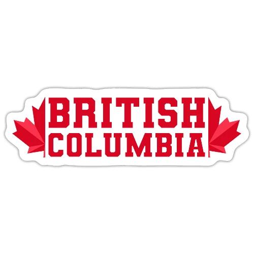 British Columbia with maple leaf - Sticker