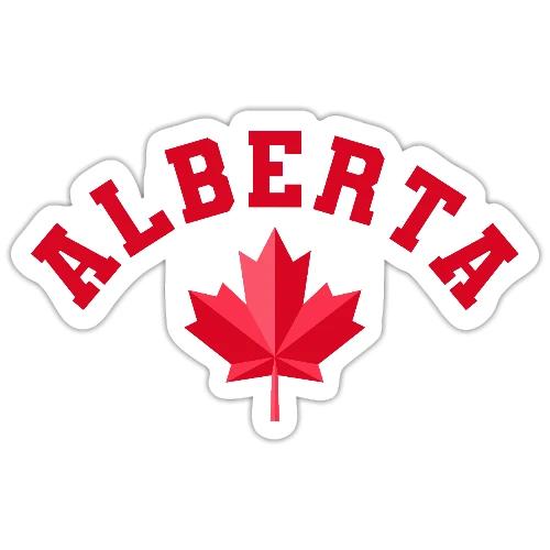 Alberta with maple leaf - Sticker