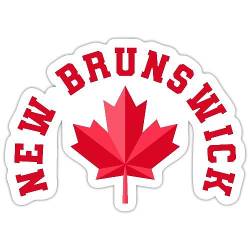 New Brunswick with maple leaf - Sticker