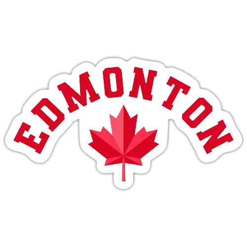 Edmonton with maple leaf - Sticker