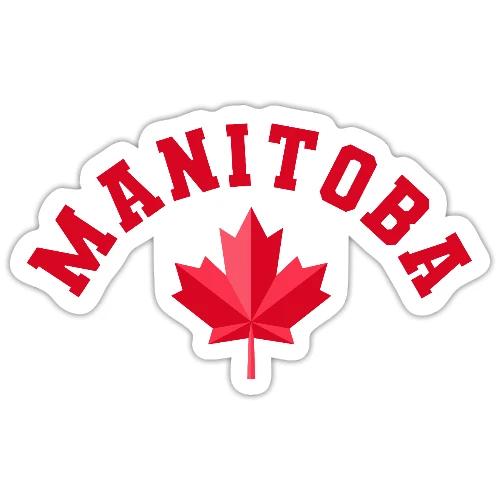 Manitoba with maple leaf - Sticker