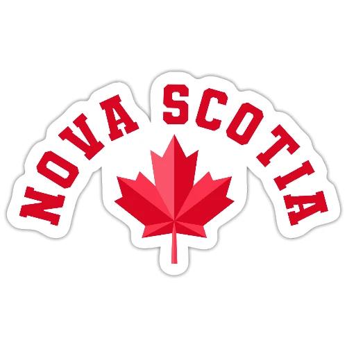 Nova Scotia with maple leaf - Sticker