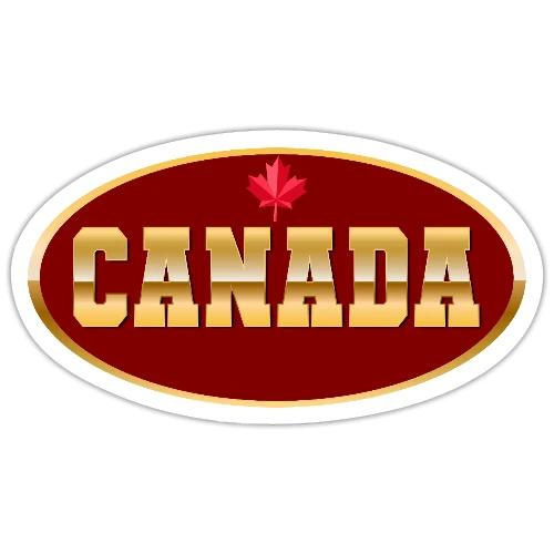 Canada in golden letters - Sticker