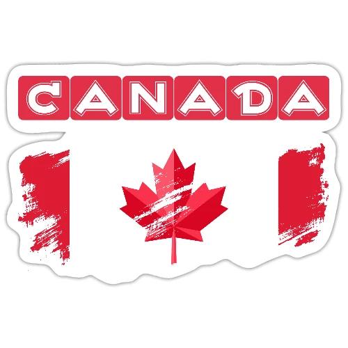 Canada, Inspired by the Canadian flag - Sticker