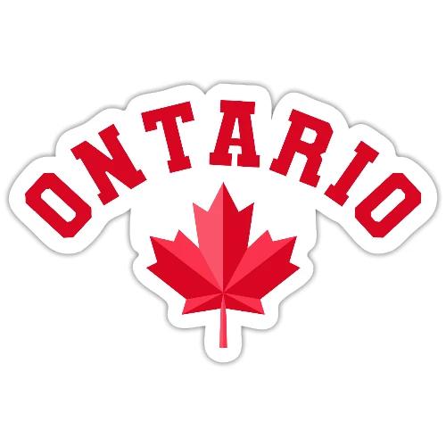 Ontario with maple leaf - Sticker