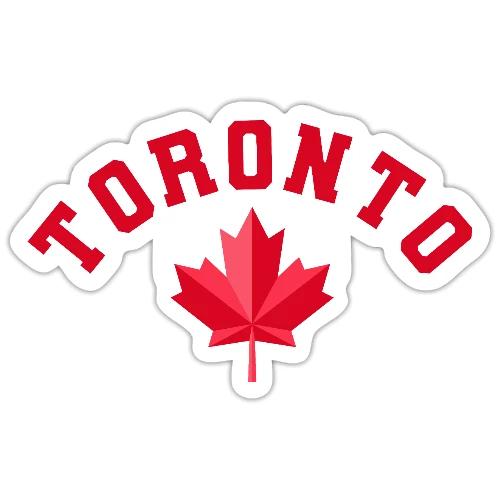 Toronto with maple leaf - Sticker