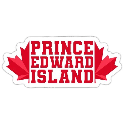 Prince Edward Island with maple leaf - Sticker