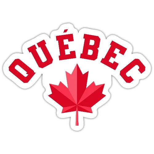 Quebec with maple leaf - Sticker