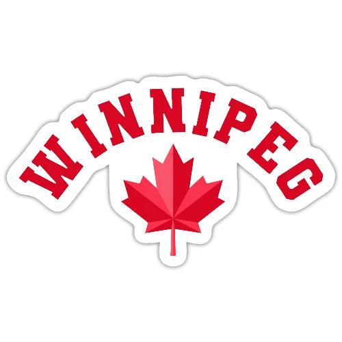 Winnipeg with maple leaf - Sticker