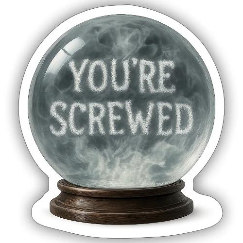 Ominous Fortune Sphere - Sticker