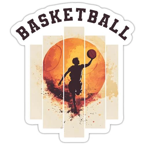 Basketball again and again - Sticker