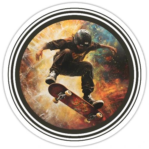 Skateboarding Flow - Sticker
