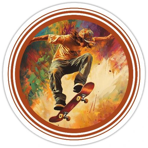 Skateboarding Mode On - Sticker