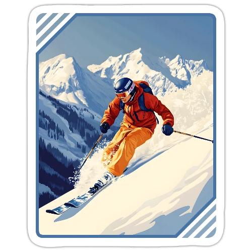 Mountain Skiing Vibes - Sticker