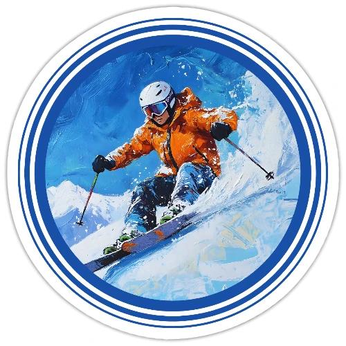 Skiing: On the Edge - Sticker