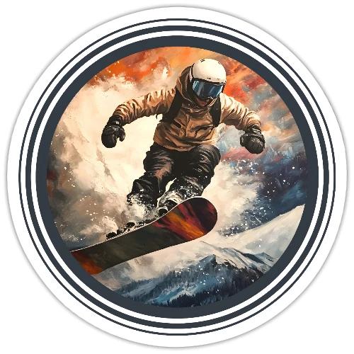 Snowboarding Elevation - Sticker