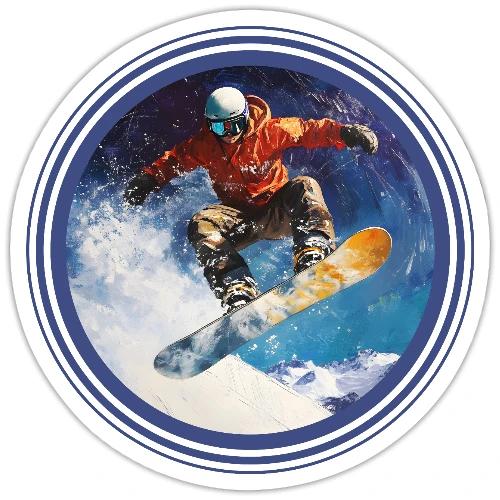 Snowboarding Rush - Sticker