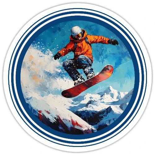 Snowboarding Vibes - Sticker