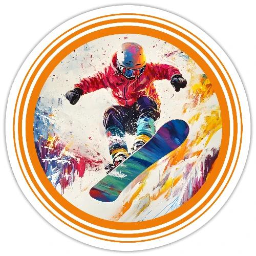 Snowboarding Horizon - Sticker