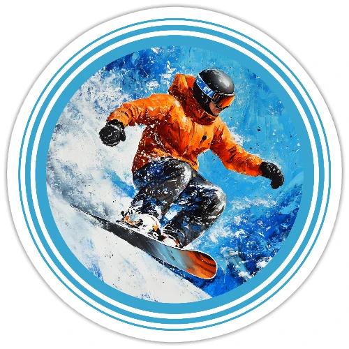 Snowboarding Motion - Sticker