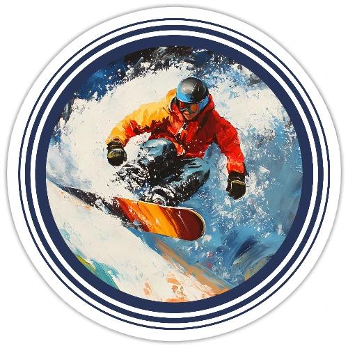 Snowboarding Rebel - Sticker