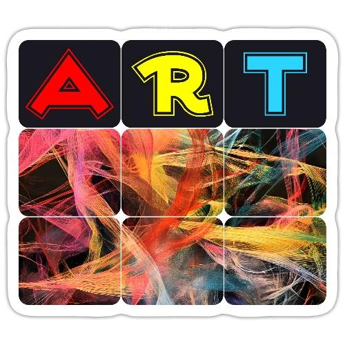 Chaotic Threads of Art - Sticker