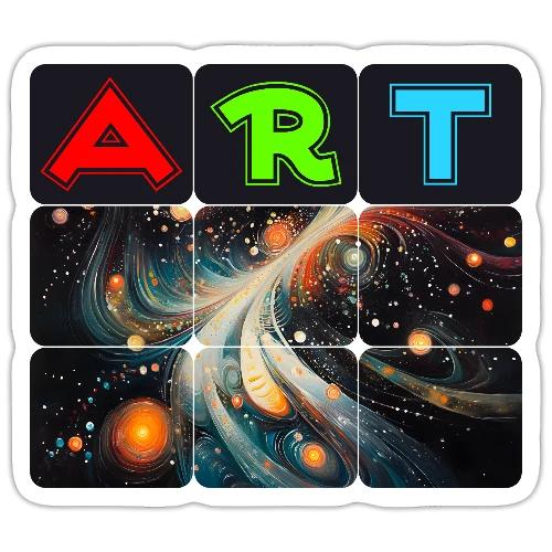 Swirls of Colorful Art - Sticker