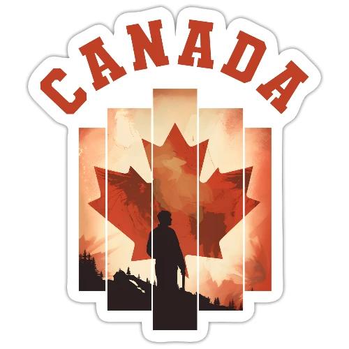 Proud Canadian Shadow - Sticker