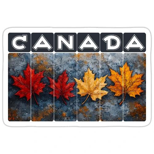 Colorful Canada Style - Sticker