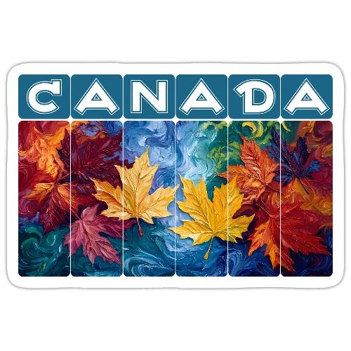 Canada in Brushstrokes - Sticker