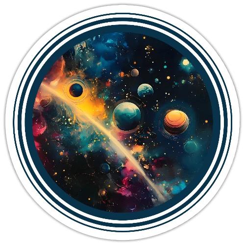 Painted Planetscape - Sticker