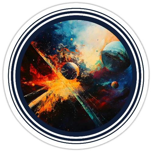 Planets in Turmoil - Sticker