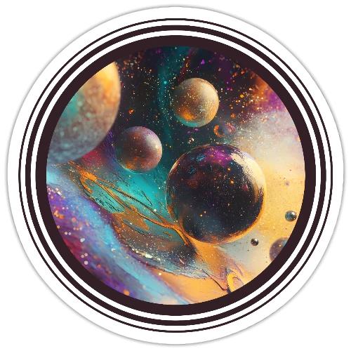 Planets in the Abstract - Sticker