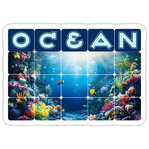 Ocean: Neon Reef Glow - Sticker