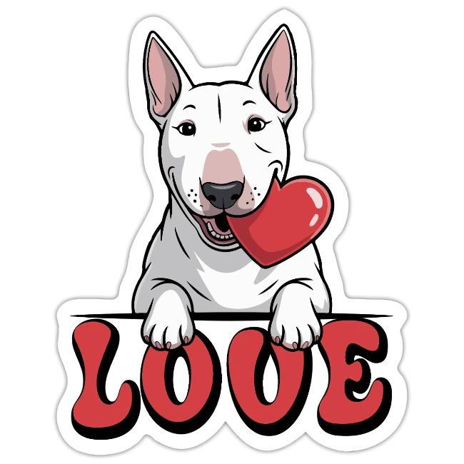 Bull Terrier Graphic Design - Unique Breed Look