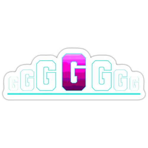 Letter G – Capital Varsity Alphabet Monogram - Sticker