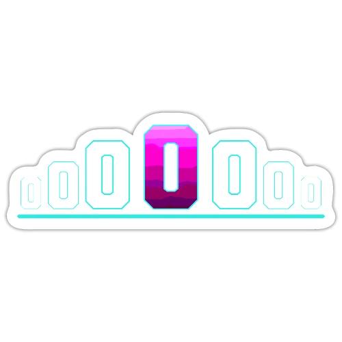 Letter O – Capital Varsity Alphabet Monogram - Sticker