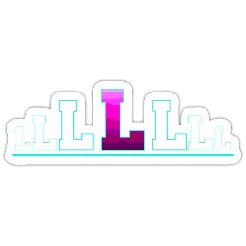 Letter L – Capital Varsity Alphabet Monogram - Sticker