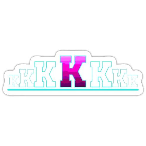 Letter K – Capital Varsity Alphabet Monogram - Sticker