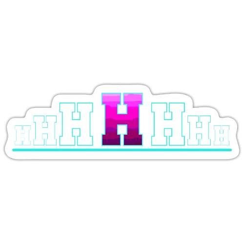 Letter H – Capital Varsity Alphabet Monogram - Sticker