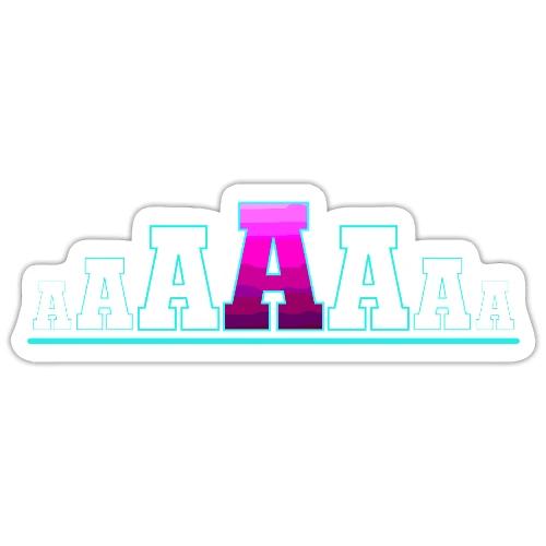 Letter A – Capital Varsity Alphabet Monogram - Sticker