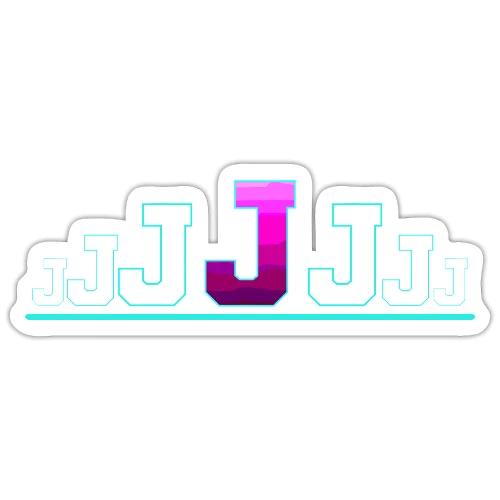 Letter J – Capital Varsity Alphabet Monogram - Sticker