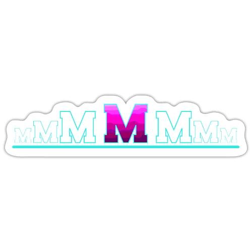 Letter M – Capital Varsity Alphabet Monogram - Sticker