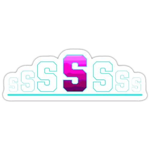Letter S – Capital Varsity Alphabet Monogram - Sticker