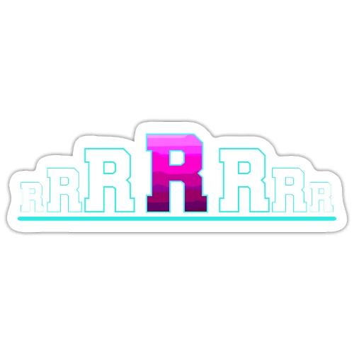 Letter R – Capital Varsity Alphabet Monogram - Sticker