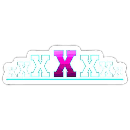 Letter X – Capital Varsity Alphabet Monogram - Sticker