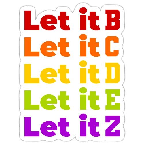 Let It Be Alphabetical - Sticker
