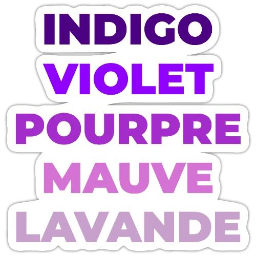 Shades of purple - Sticker