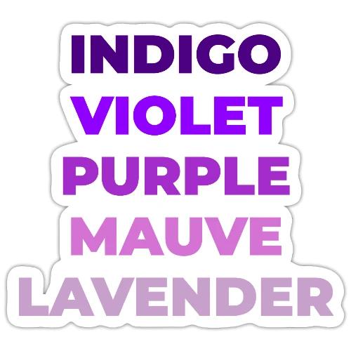 Shades of Purple - Sticker